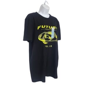 Primark Cares Mens Graphic FUTURE Vol. 1 Tee T-Shirt Size Large Black Neon.
